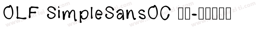 OLF SimpleSansOC 字体字体转换